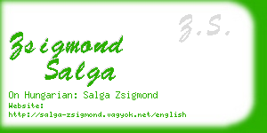 zsigmond salga business card
